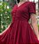 Vestido de Linho Anos Dourados (Merlot) PRONTA ENTREGA - Imagem 2