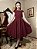 Vestido de Linho Audrey (Merlot) PRONTA ENTREGA - Imagem 2