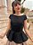 Blusa de Linho Audrey (Preto) PRONTA ENTREGA - Imagem 1