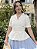 Blusa de Linho New Look (Off White) PRONTA ENTREGA - Imagem 1