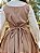Vestido Claire (Chevron Bege) PRONTA ENTREGA - Imagem 5