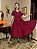 Vestido de Linho Riviera (Merlot) - PRONTA ENTREGA - Imagem 1