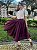 Saia de Linho Betty (Merlot) - Imagem 1