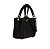 Bolsa Feminina Mini Matelassê Couro Luiza Barcelos Preto - Imagem 2
