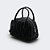 Bolsa Feminina Tote Plissada Couro Capodarte Preta - Imagem 4