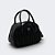Bolsa Feminina Tote Plissada Couro Capodarte Preta - Imagem 2