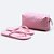 Chinelo Feminino Injetado Monograma + Nécessaire Rosa Lírio1 - Imagem 2