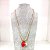 Colar Feminino Pingentes Pedras Corda Specchio Bege - Imagem 1