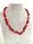 Colar Feminino Pedras Assimétrico Specchio Vermelho - Imagem 2
