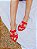 Rasteira Feminina Flat Ana Maria Spikes Specchio Brand Vermelho - Imagem 1