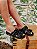 Papete Feminina Carmem Flor Specchio Brand Preto - Imagem 1