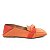 Mocassim Feminino Chic Vicenza Sheep Pinoli Laranja - Imagem 1