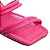 Sandália Feminina Salto Médio Tiras Amarração Offline Pink - Imagem 4