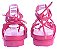 Papete Feminina Gladiadora Couro Schutz Pink - Imagem 3