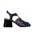 Sandália Feminina Fischer Croco Luiza Barcelos Azul Marinho - Imagem 1
