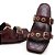 Sandália Feminina Birken Monograma Capodarte Marsala - Imagem 5
