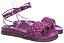Papete Feminina Couro Matelasse Schutz Roxo - Imagem 2