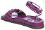 Papete Feminina Couro Matelasse Schutz Roxo - Imagem 3
