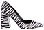 Scarpin Feminino Karina Salto Bloco Real Life II Specchio Brand Zebra - Imagem 1