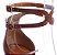 Sandália Feminina Lais Classic Real Life II Specchio Brand Marrom - Imagem 5