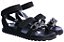 Papete Feminina Carol Velcro Real Life II Specchio Brand Preta - Imagem 2