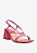 Sandália Feminina Couro Snake Verniz Schutz Rosa - Imagem 2