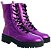Coturno Feminino Valentina Metalizado Real Life II Specchio Brand Roxo - Imagem 2