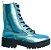 Coturno Feminino Valentina Metalizado Real Life II Specchio Brand Azul - Imagem 1