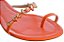 Rasteira Feminina Lia Cravejada Colorindo Specchio Brand Laranja - Imagem 4