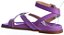 Papete Feminina Carmela Tiras Cruzadas Colorindo Specchio Brand Roxo - Imagem 3