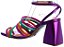 Sandália Feminina Beatriz Metalizada Colorindo Specchio Brand Roxo - Imagem 3