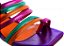 Sandália Feminina Beatriz Metalizada Colorindo Specchio Brand Roxo - Imagem 4