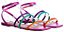 Rasteira Feminina Mara Metalizada Colorindo Specchio Brand Pink - Imagem 2