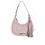 Bolsa Feminina Pequena Meia Lua Prisma Luiza Barcelos Rosa - Imagem 1