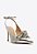 Scarpin Feminino SlinGback Couro Schutz Prata - Imagem 2