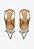 Scarpin Feminino SlinGback Couro Schutz Prata - Imagem 4