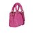 Bolsa Feminina Pequena Viena Couro Verniz Prisma Luiza Barcelos Rosa - Imagem 2
