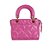 Bolsa Feminina Pequena Viena Couro Verniz Prisma Luiza Barcelos Rosa - Imagem 3