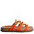 Flat Feminina Maite Colorindo Specchio Brand Laranja - Imagem 1