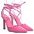 Scarpin Feminino Couro Salto Cilindro Schutz Pink - Imagem 2