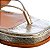 Sandália FlatForm Feminina Croco Prisma Luiza Barcelos Dourada - Imagem 4