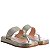 Sandália FlatForm Feminina Croco Prisma Luiza Barcelos Dourada - Imagem 2