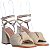 Sandália Feminina Laço Acolchoado Vicenza Off White - Imagem 2