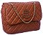 Bolsa Feminina Shoulder Bag Couro Matelassê Capodarte Camel - Imagem 2