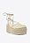 Sandália Feminina Espadrille Amarração SS23 Schutz Off White - Imagem 2