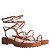 Sandália Feminina Flatform Tratorada Spikes Prisma Luiza Barcelos Marrom - Imagem 2