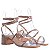 Sandália Feminina Salto Baixo Fivela Offline Rose Gold - Imagem 2