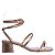Sandália Feminina Salto Baixo Fivela Offline Rose Gold - Imagem 1