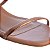 Sandália Feminina Salto Baixo Fivela Offline Rose Gold - Imagem 4