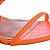 Sandália Feminina Salto Baixo Fivela Offline Laranja Neon - Imagem 4